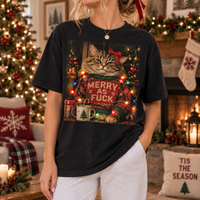 Festive As Fuck & Merry As Fuck Couple Shirts – Christmas Couple Gift