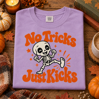 No Tricks Just Kicks Shirt – Baby Skeleton Mom to Be Tee