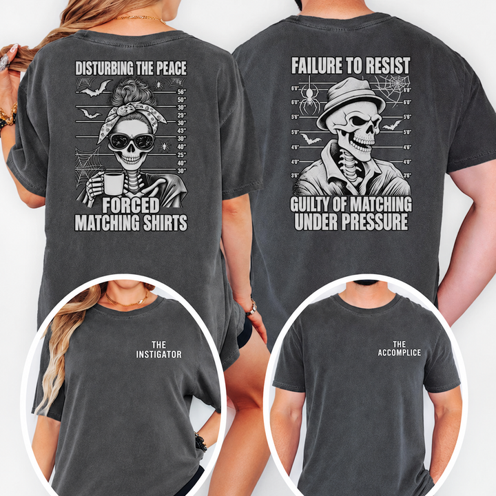 Matching Couples Halloween Shirt, Funny Couples Halloween Shirts, Skeleton Couple Shirts, Couples Matching Halloween Costume