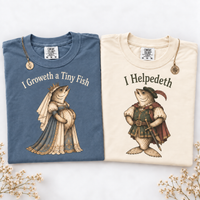 Funny Fish Pregnancy Couple Shirts for Pregnancy Announcement, Matching Mom Dad Tees, Expecting Mom Dad Gift
