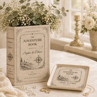 Personalized Love Story Book Vase, Custom Wedding Gift for Couple, Bridal Shower Gift