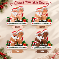 Personalized Growing Old Together Santa Sweater – Christmas Couples Gift