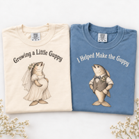 Funny Fish Pregnancy Couple Shirts for Pregnancy Announcement, Matching Mom Dad Tees, Expecting Mom Dad Gift