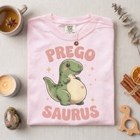 Pregosaurus Pregnancy Shirt, Cute Retro Dinosaur Maternity Tee, Funny Baby Announcement Gift