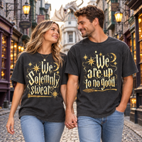We Solemnly Swear & Up To No Good Couple Shirts – Funny Matching Gift