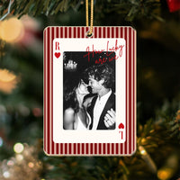 Personalized How Lucky Are We Photo Playing Card Ornament – Anniversary Gift image 10