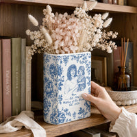 Personalized mother of the bride ceramic book vase image 11
