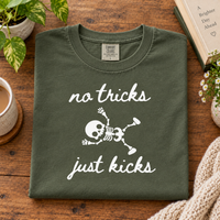 No Tricks Just Kicks Halloween Pregnancy Shirt – Expecting Mom Tee