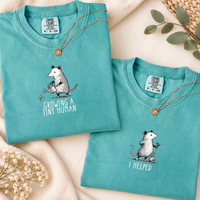 Pregnancy Opossum Mom and Dad Announcement Shirts, Funny Opossum Baby Reveal Tees, Expecting Parents Gift