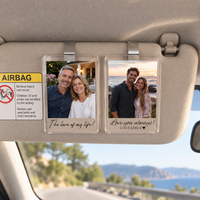 Personalized Car Sun Visor Photo Clip,Couple Anniversary Gift,Custom Picture Fridge Magnet, Drive Safe Dad Gift,Driver Keepsake Gift