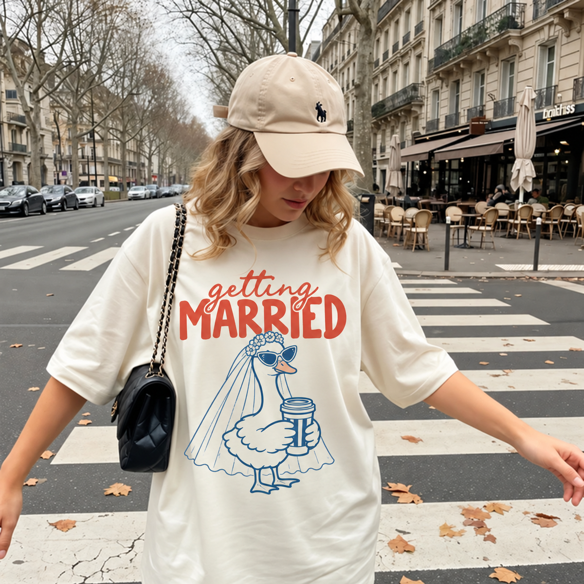 Getting Married Goose Bride Comfort Colors Tee