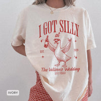 Personalized Silly Goose wedding shirt mockup 11