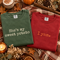 She's My Sweet Potato & I Yam T-Shirt – Thanksgiving Couples Gift