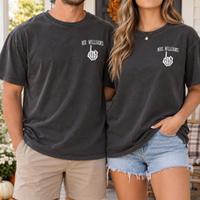 Personalized Til Death Skeleton Couple Shirts, Custom Mr & Mrs Wedding Tees, Last Name & Date Newlywed Shirts, Gothic Wedding Gift