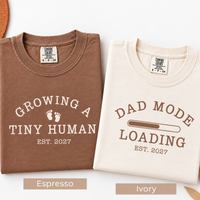 Custom Growing a Tiny Human Shirt, Personalized Mom To Be Tee, Pregnancy Announcement Shirt, Expecting Mom Gift
