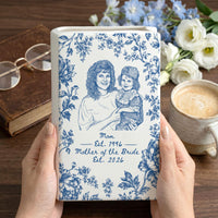 Personalized mother of the bride ceramic book vase image 17