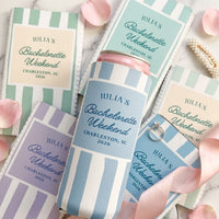 Personalized Coastal Bachelorette Can Cooler, Custom Beach Party Favor for Bridesmaids, Bachelorette Party Gifts