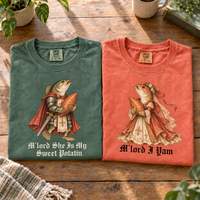Sweet Potatin & I Yam Fish Couple Shirts – Funny Couple Gift