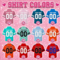 Custom Bridal Party Football Jersey, Personalized Photo Name & Number Shirt, Sequin Glitter Bridesmaid Jersey, Maid of Honor Wedding Game Day Top