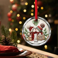 Personalized First Christmas as Mr and Mrs Ornament, Custom Couple Names and Year, Newlywed Wedding Gift