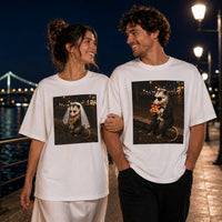 Comfort Colors® Bride and Groom Opossum Photo Wedding Shirt, Funny Mr And Mrs Matching Tees, Newlywed Honeymoon Couples Tshirt, Bride Groom Gift