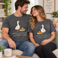 Thanksgiving Goose Pregnancy Announcement Couple Shirts