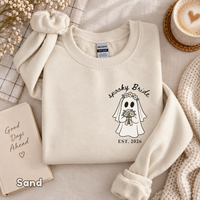 Personalized Spooky Bride and Groom Shirts, Matching Halloween Wedding Tees, Custom Wedding Date Couple Shirts, Ghost Newlywed Gift
