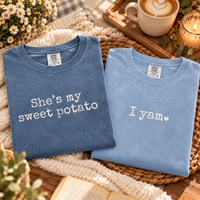 She's My Sweet Potato & I Yam T-Shirt – Thanksgiving Couples Gift