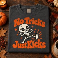 No Tricks Just Kicks Shirt – Baby Skeleton Mom to Be Tee