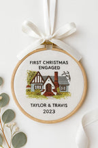 Personalized New Home Embroidered Christmas Ornament: Custom Photo 3