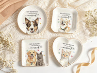 Pet wedding ring dish examples