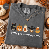 Little Boo Arriving Soon Halloween Shirt – Cute Pregnancy Announcement