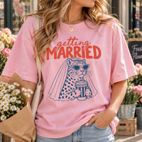 Getting Married Leopard Bride Shirt, Funny Bride to Be Tee, Bachelorette Party & Bridal Shower Shirt