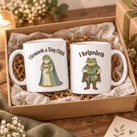 Funny Pregnancy Frog Mugs, Matching Medieval Frog Couple Mugs, Expecting Mom Dad Gift, Pregnancy Announcement Mug Set