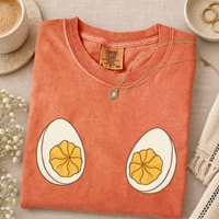 Funny Deviled Eggs Couple Shirts, Matching Thanksgiving Christmas Tees, Comfort Colors Holiday Party T-Shirts for Couples
