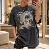 Future Mrs Getting Meowied Comfort Colors Shirt, Cat Mom Engagement Tee