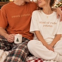 Sweet Potato & Kind Of Rude Potato Couple Shirts – Thanksgiving Gift