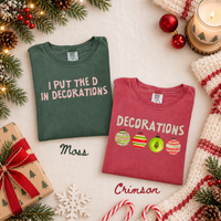 I Put The D In Decorations & Ornaments Couple Shirts – Funny Christmas Gift