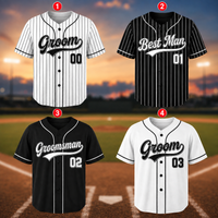 Personalized Wedding Baseball Jersey for Bachelor Party, Custom Groom Best Man Groomsman Name & Number Shirt, Wedding Party Gift