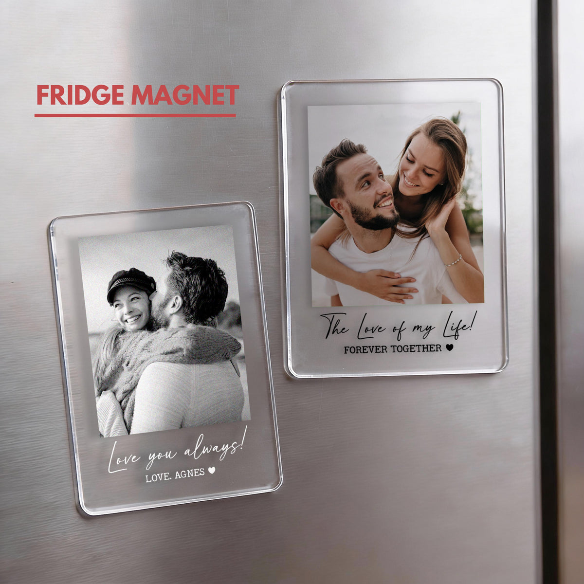 Personalized Couple Photo Car Visor Clip, Custom Drive Safe Keepsake image 3