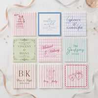 Personalized Wedding Napkins Decor, Custom Names & Date Cocktail Napkins, Bridal Shower and Wedding Reception Party Decor