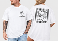Just Married Cat Wedding Shirt, Mr And Mrs Tee, Gift For Bride Groom, Couple Matching T-Shirt, Just Meowied Honeymoon Gift