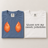 Funny Thanksgiving Couple Shirts, Sweet Potato Matching Tees, Comfort Colors Fall Shirts, Women Men Thanksgiving Outfit