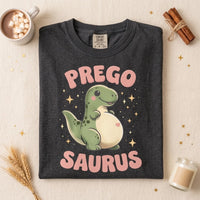 Pregosaurus Pregnancy Shirt, Cute Retro Dinosaur Maternity Tee, Funny Baby Announcement Gift