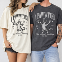 Personalized Cat Wedding Toss Shirts, Custom Matching Comfort Colors T-Shirts, Wedding Party & Bridal Party Gifts, Newlywed Shirts