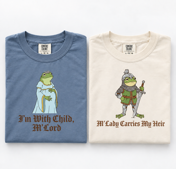 Funny Frog Pregnancy Shirt, New Mom Dad Gift,  Baby Shower Gift,Funny Baby Announcement T-Shirt,Matching We're Pregnant Shirts