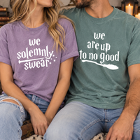 Funny Matching Couple Shirts - We Solemnly Swear Tees, Boyfriend Girlfriend Gift