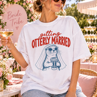 Getting Otterly Married Shirt, Funny Bride To Be Tee, Cute Otter Wedding Shirt, Bridal Shower Gift for Bride