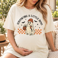 Growing a Little Boo Pregnancy Shirt, Halloween Maternity Tee, Spooky Baby Announcement Shirt
