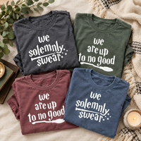 Funny Matching Couple Shirts - We Solemnly Swear Tees, Boyfriend Girlfriend Gift